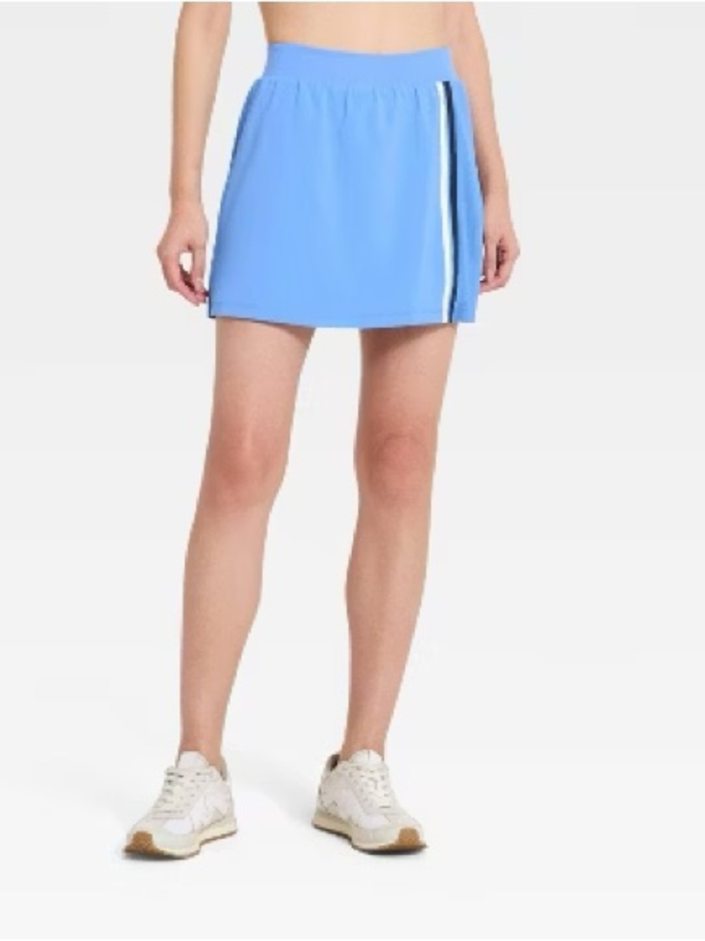 Women's Woven High-Rise Asymetrical Pleated Skort 15.5" - All In Motion - Blue S
